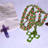 A glass cross with the note �This little cross made by one of my indian boys from a piece of desert glass.� A Paiute bead cross and some polished stone tie-pins made by the indians under Brother David�s direction.
